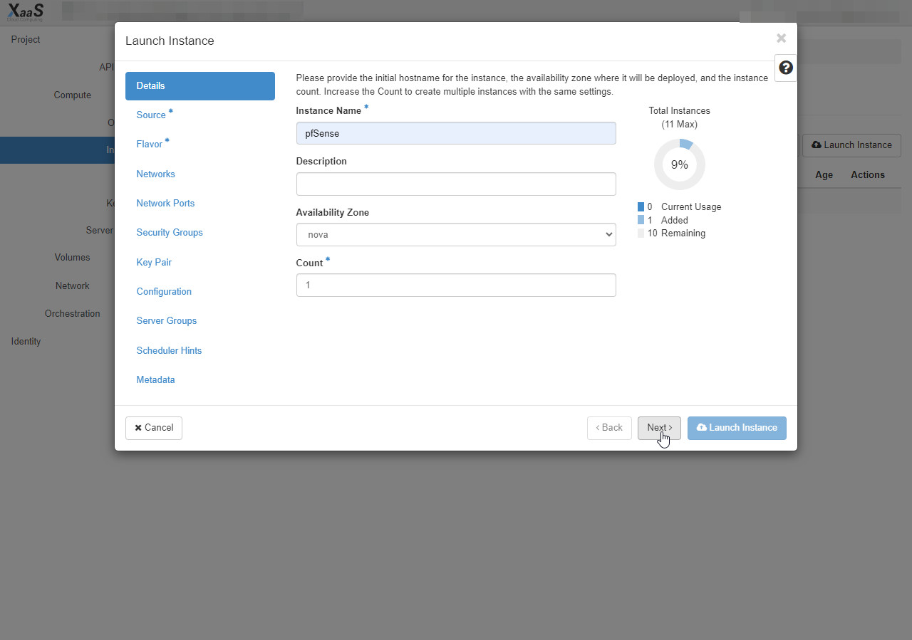 آموزش نصب pfsense - انتخاب نام ماشین مجازی