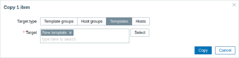 آموزش نصب Zabbix - افزودن آیتم به قالب