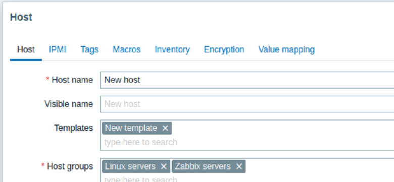 آموزش نصب Zabbix - لینک دادن قالب به هاست