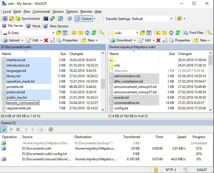 برنامه WinSCP